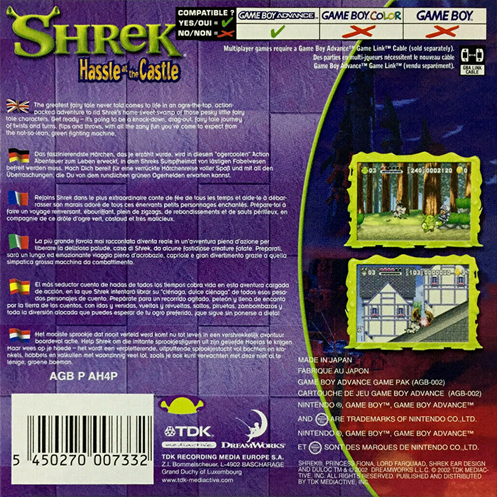 Shrek : Hassle at the Castle - Dos