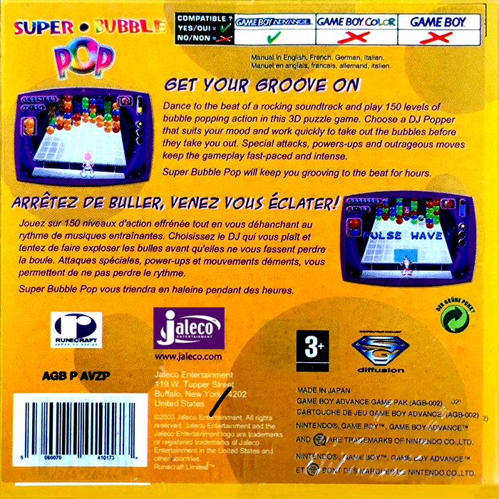 Super Bubble Pop - Dos