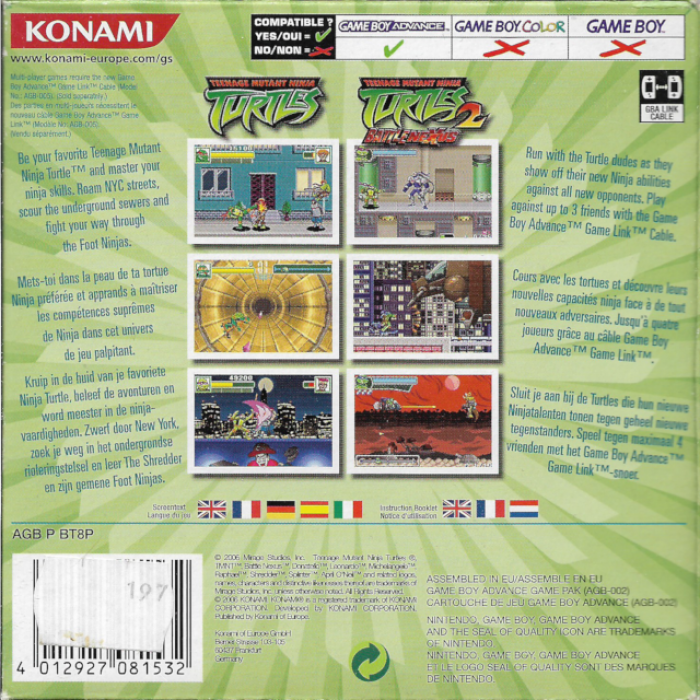 Teenage Mutant Ninja Turtles Double Pack - Dos