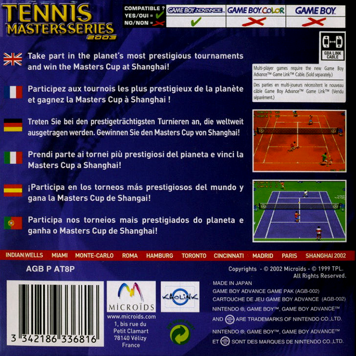 Tennis Masters Series 2003 dos