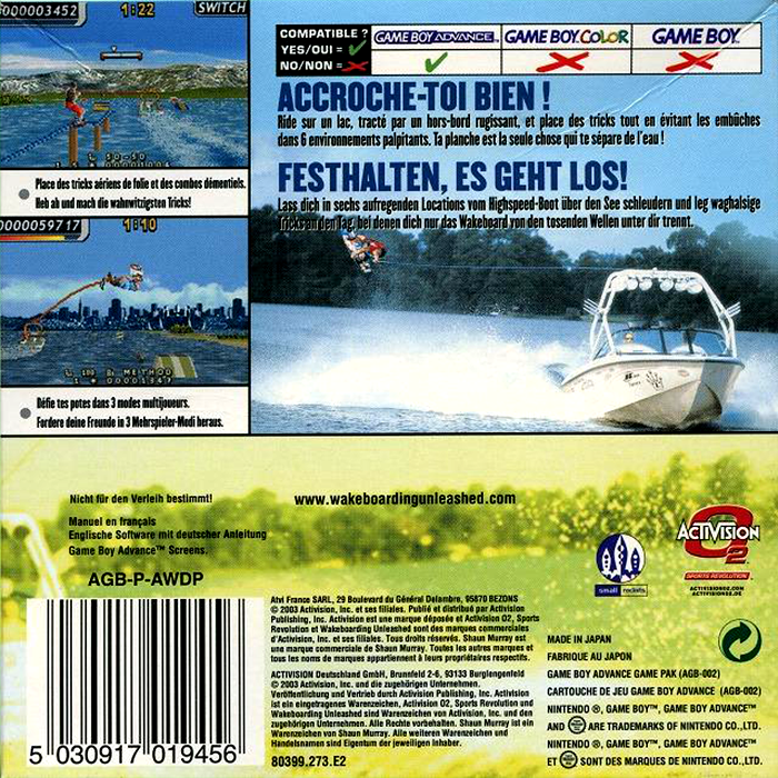 Wakeboarding Unleashed Featuring Shaun Murray - Dos