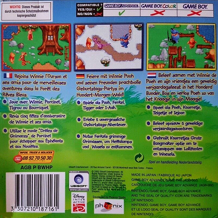 Winnie the Pooh's Rumbly Tumbly Adventure dos