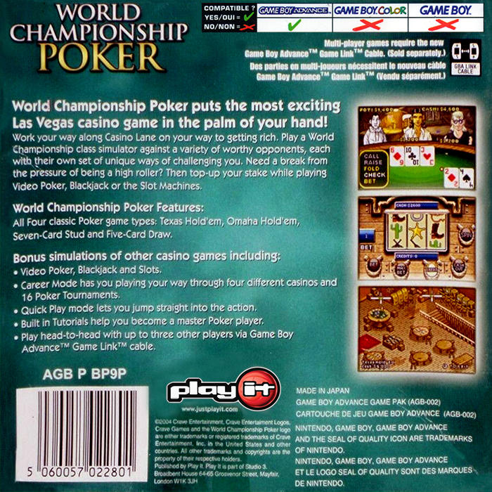 World Championship Poker - Dos