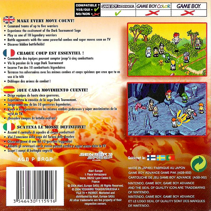 Yu Yu Hakusho - Ghost Files: Tournament Tactics - Dos