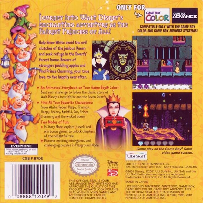 Blanche-Neige Et Les Sept Nains - Dos