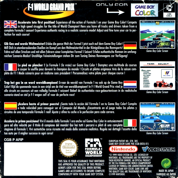 F-1 World Grand Prix - Dos