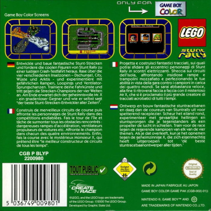 LEGO Stunt Rally - Dos