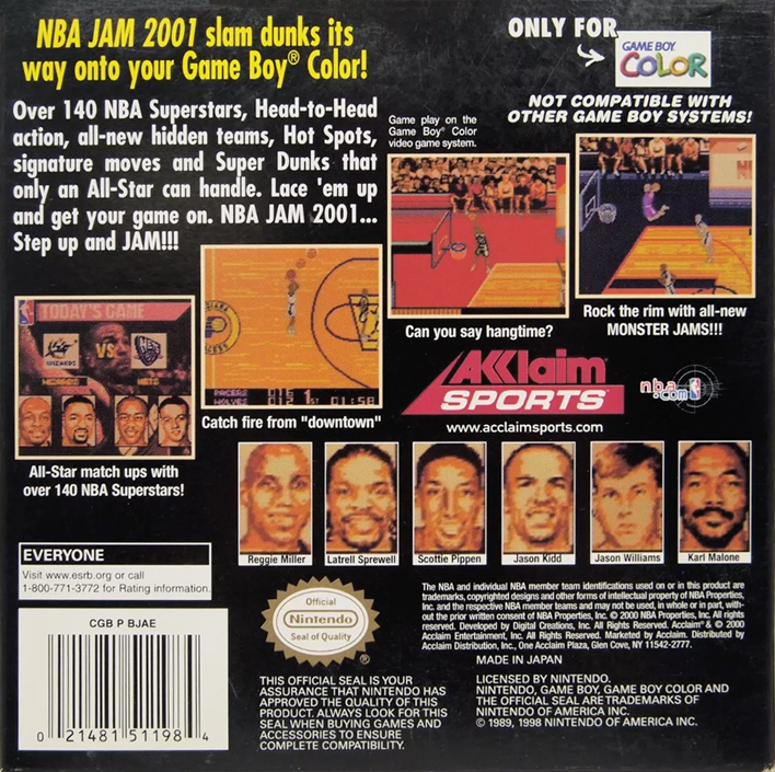 Nba Jam 2001 - Dos