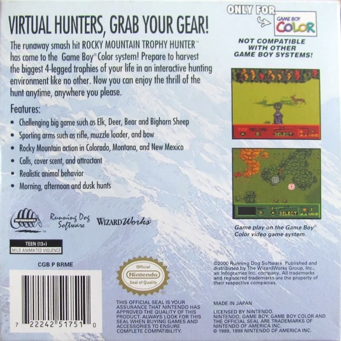 Rocky Mountain Trophy Hunter - Dos