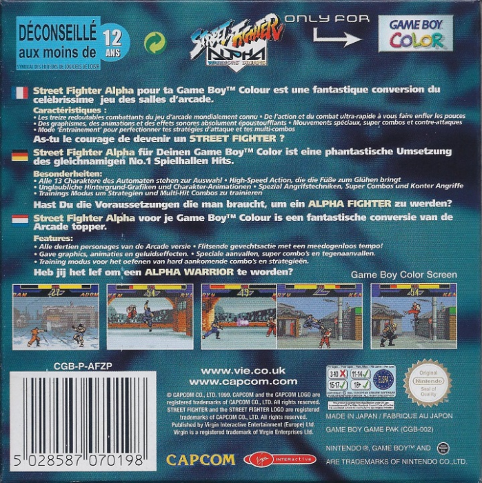 Street Fighter Alpha : Warriors' Dreams dos