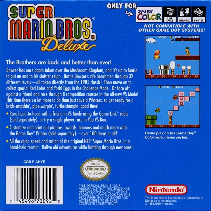 Super Mario Bros. Deluxe - Dos