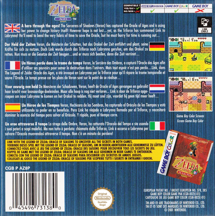 The Legend of Zelda : Oracle of Ages dos