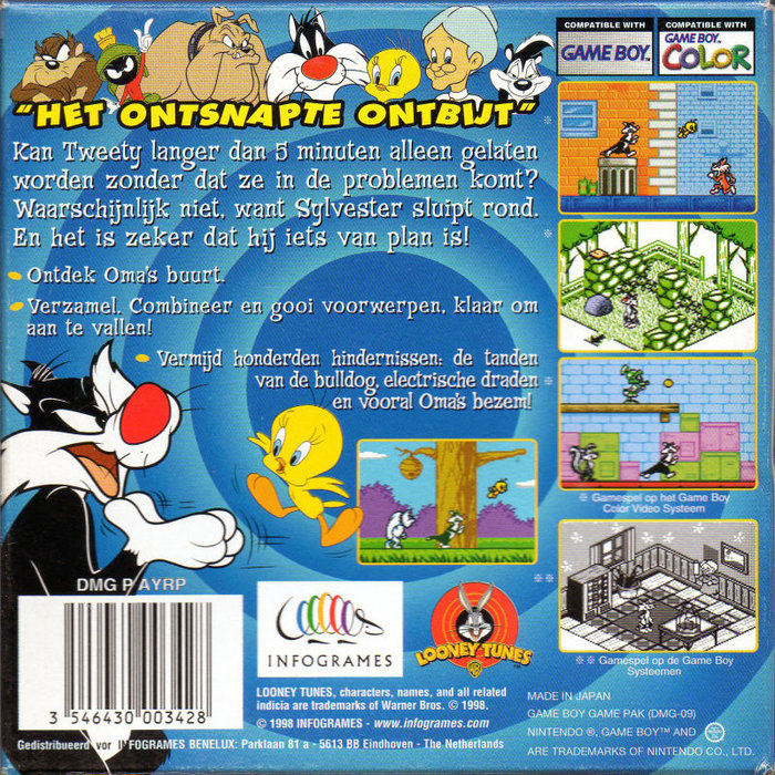 Titi et Grosminet : Déjeuner en Cavale - Dos