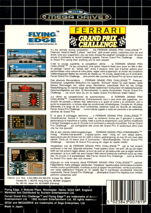 Ferrari Grand Prix Challenge - Dos