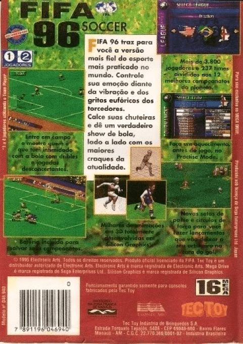 FIFA Soccer 96 - Dos