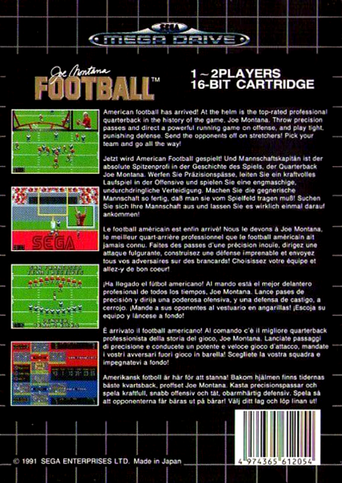 Joe Montana Football - Dos