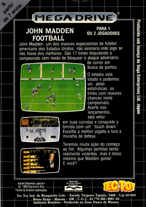 John Madden Football '92 - Dos