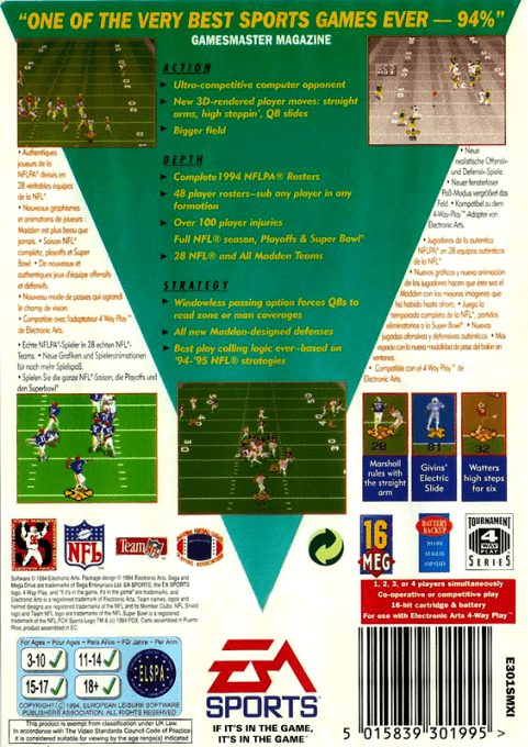Madden NFL 95 dos