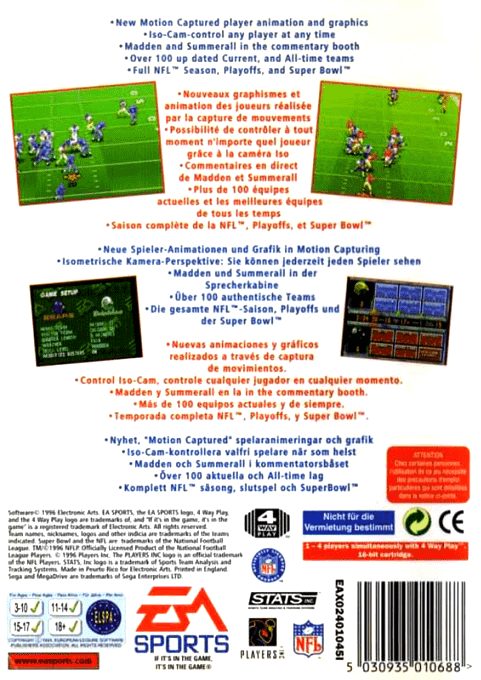 Madden NFL 97 dos