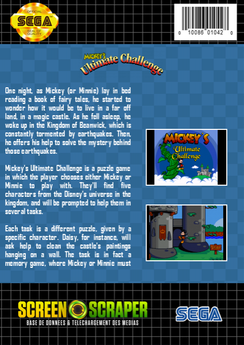 Mickey's Ultimate Challenge dos