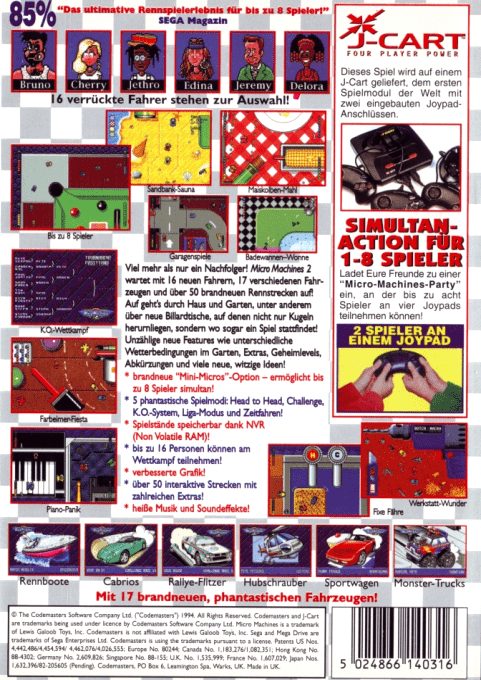 Micro Machines 2 - Turbo Tournament dos