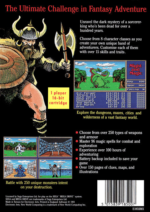 Might and Magic : Gates to Another World - Dos