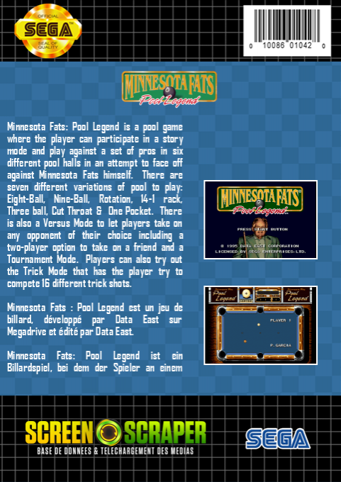 Minnesota Fats : Pool Legend - Dos