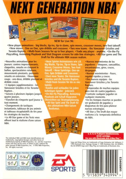 NBA Live 96 - Dos