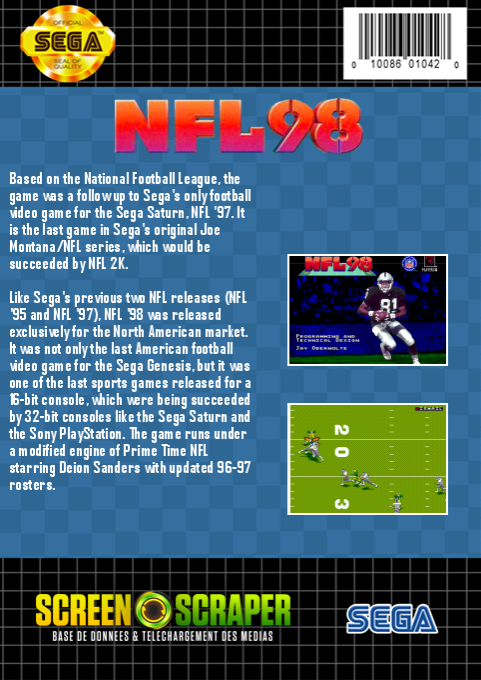 NFL 98 - Dos