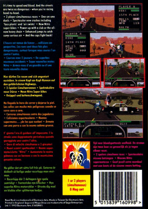 Road Rash II - Dos