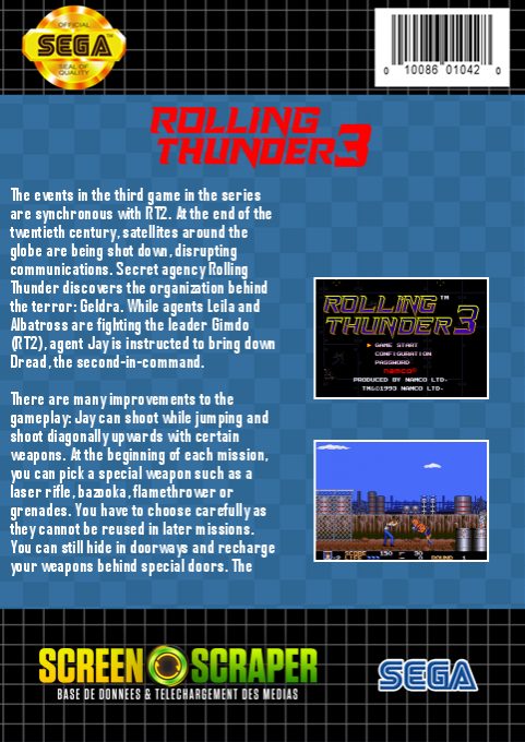 Rolling Thunder 3 - Dos