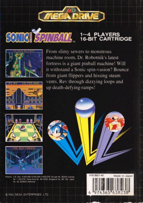 Sonic the Hedgehog Spinball - Dos