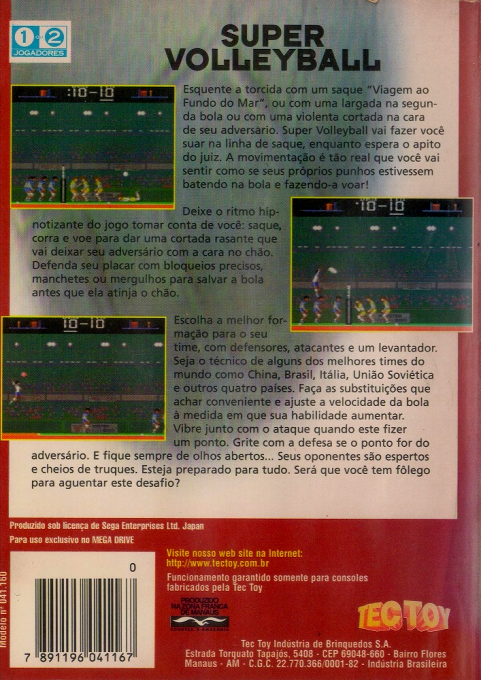 Super Volleyball - Dos