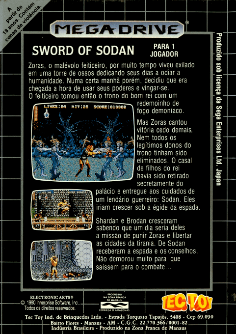 Sword of Sodan - Dos