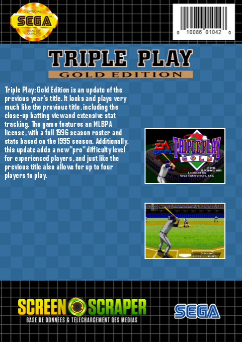 Triple Play : Gold Edition - Dos