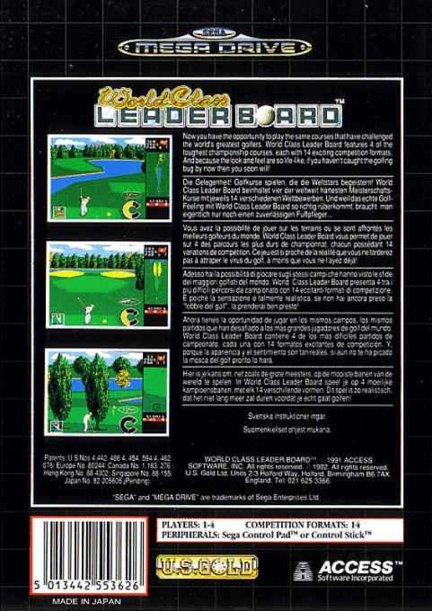 World Class Leaderboard Golf - Dos