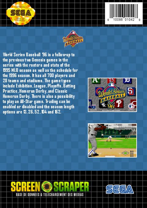 World Series Baseball '96 dos