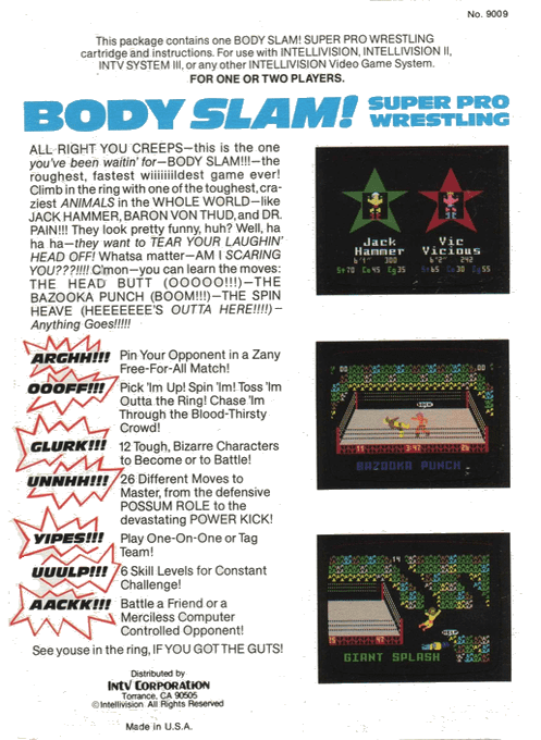 Body Slam: Super Pro Wrestling - Dos
