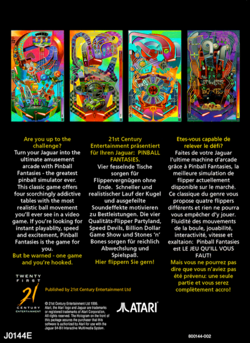 Pinball Fantasies - Dos