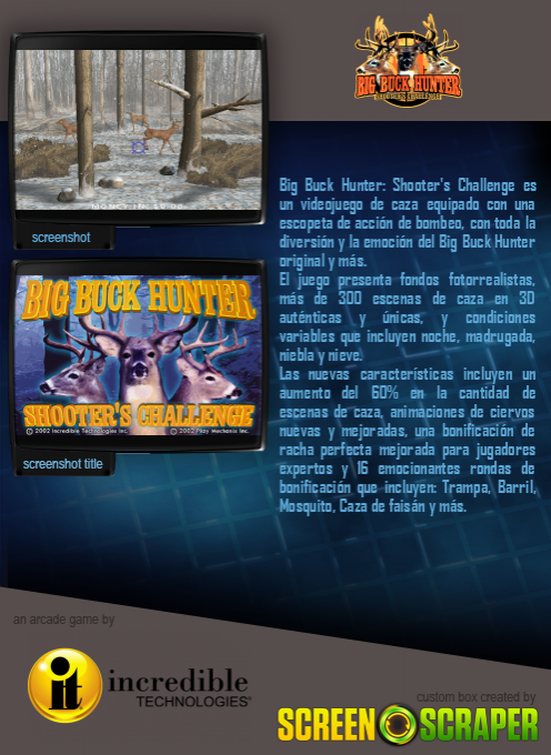 Big Buck Hunter - Shooter's Challenge - Dos