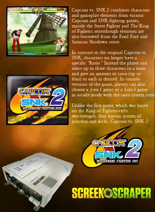 Capcom vs. SNK 2: Mark of the Millennium 2001 dos