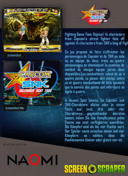 Capcom vs. SNK: Millennium Fight 2000 dos