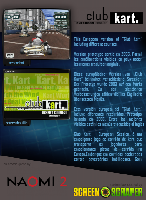 Club Kart: European Session - Dos