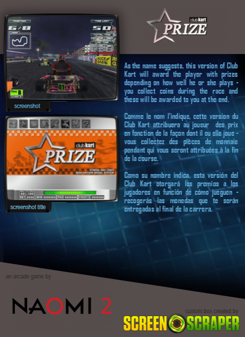 Club Kart Prize - Dos