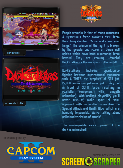 Darkstalkers: The Night Warriors dos