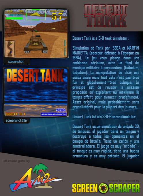 Desert Tank - Dos