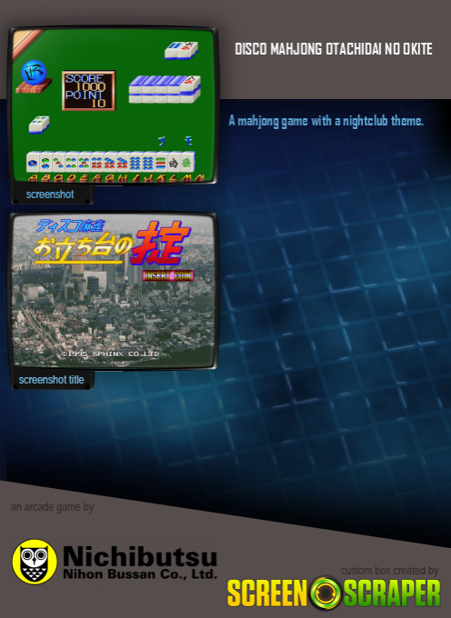 Disco Mahjong Otachidai No Okite - Dos