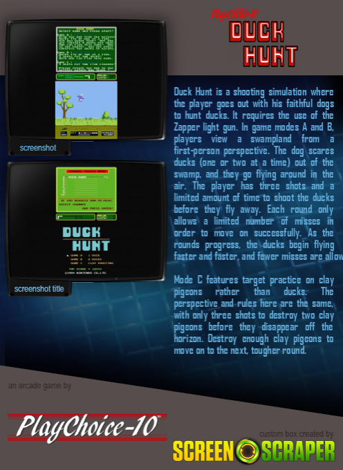 Duck Hunt (playchoice-10) - Dos