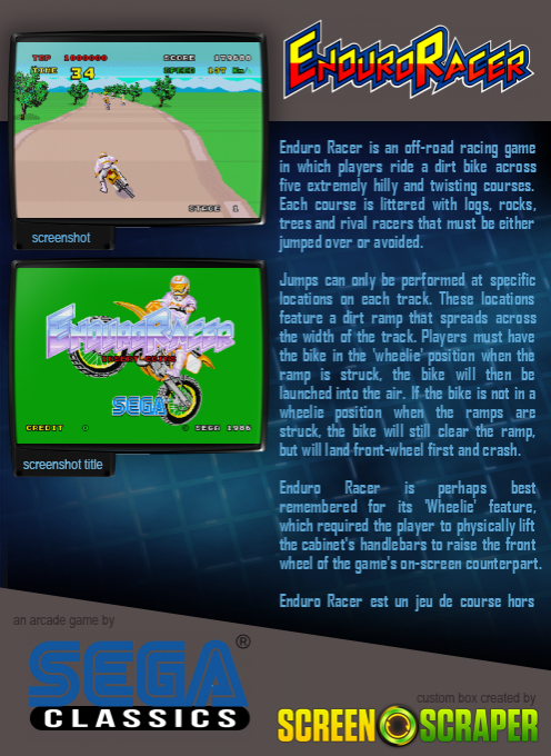 Enduro Racer - Dos