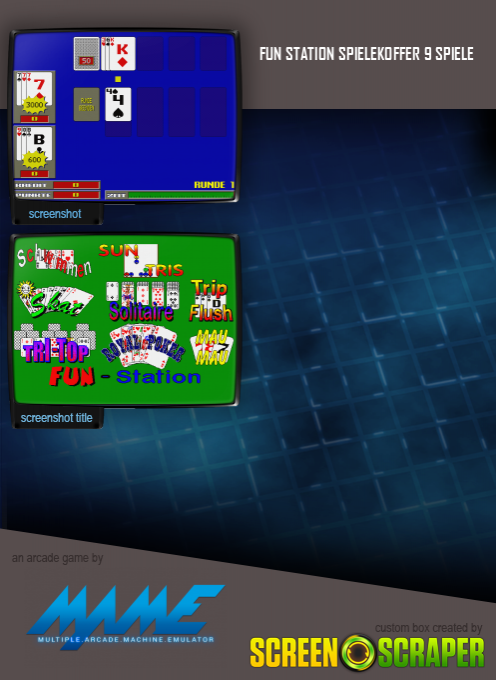 Fun Station Spielekoffer 9 Spiele - Dos